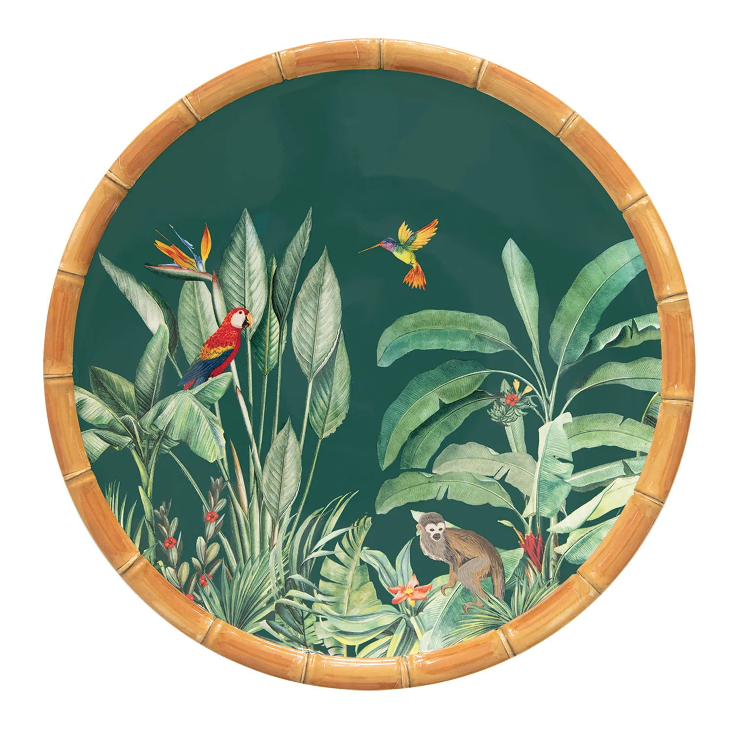 Assiette plate en mélamine Ø 28 cm ZANZIBAR