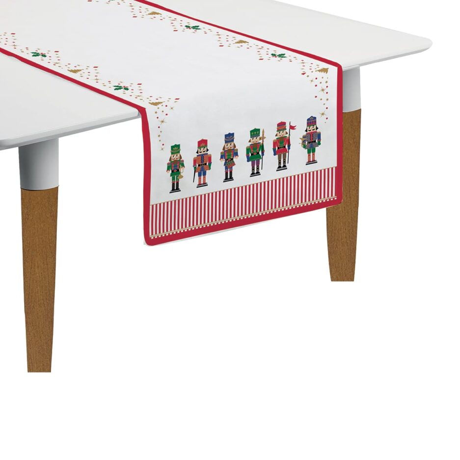 Set of 2 table runners 140x45 cm NUTCRACKER