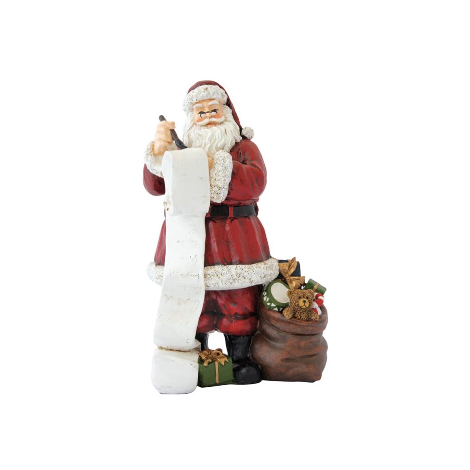 Père Noël avec une lettre CHRISTMAS FIGURINES