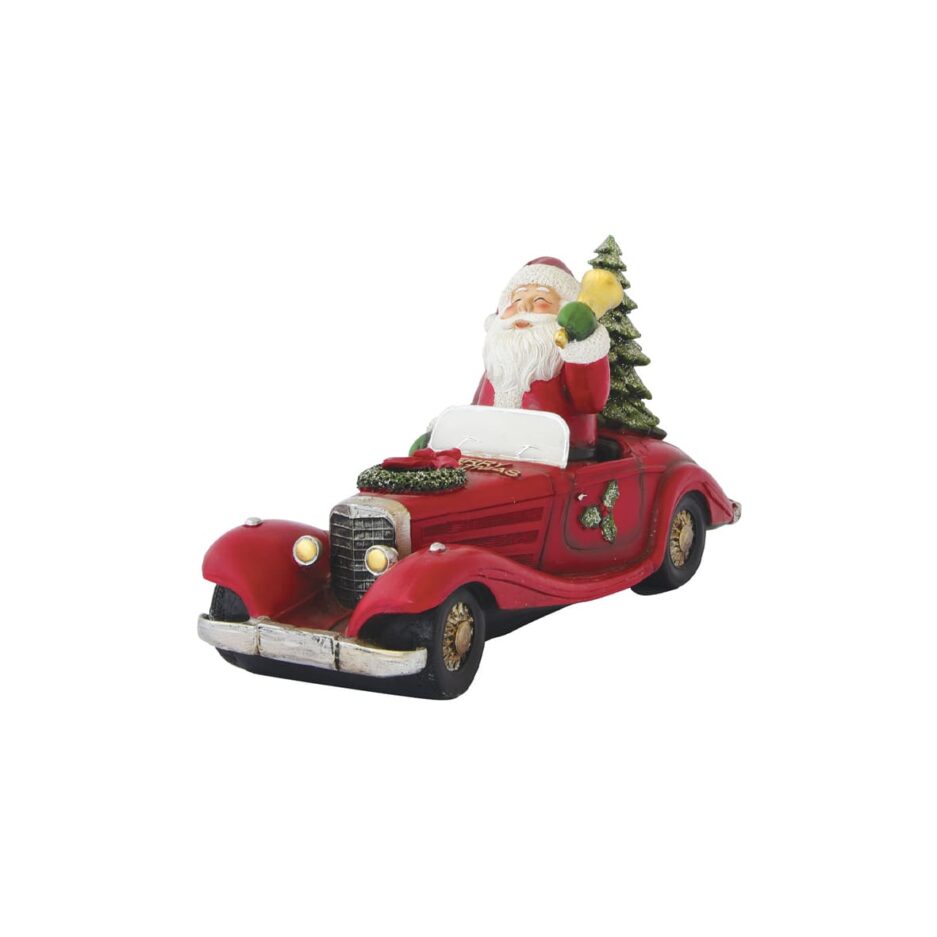 Babbo con macchina CHRISTMAS FIGURINES