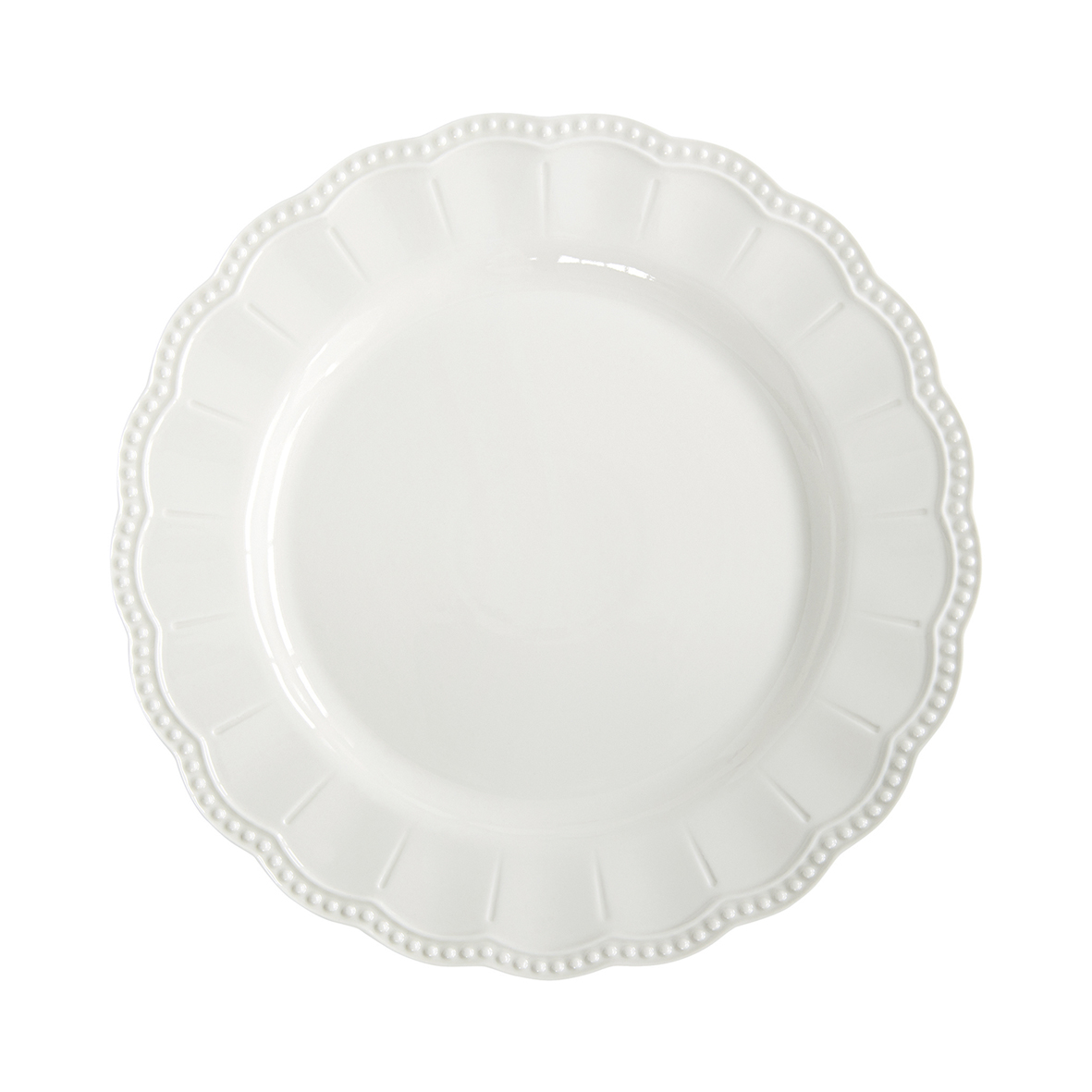 Piatto piano in porcellana Ø 26 cm ELITE WHITE