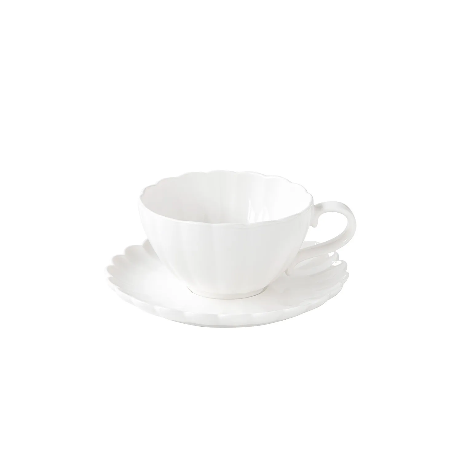 Tazza da colazione con piattino in porcellana 250 ml LIFESTYLE