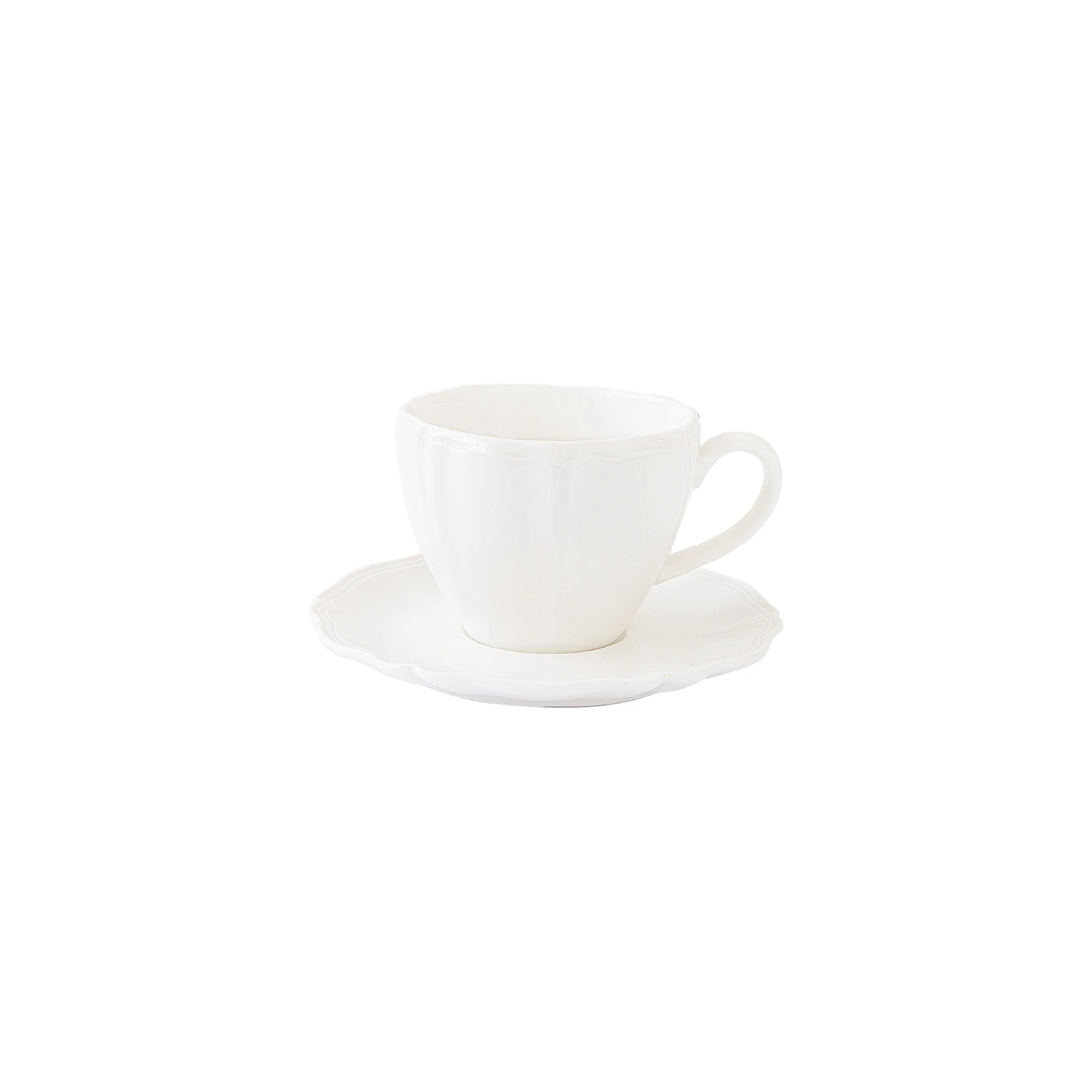 Coffee cup with saucer in porcelain 120 ml PERLE