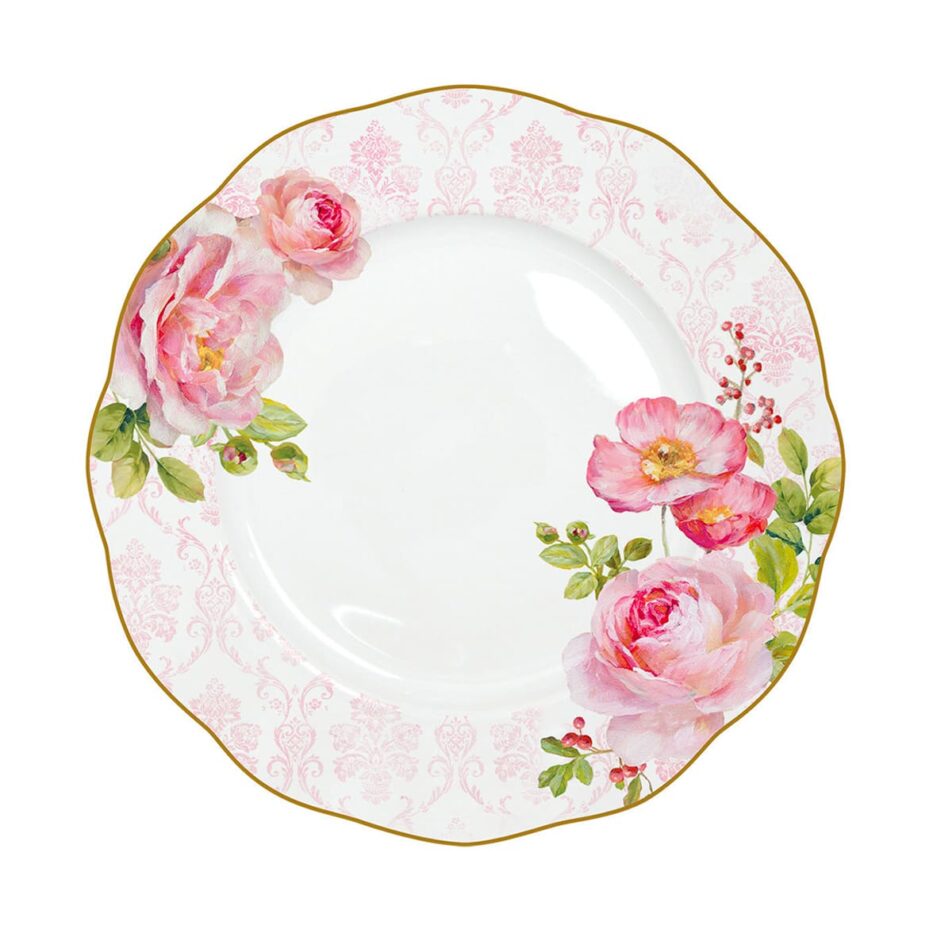 Assiette plate FLORAL DAMASK