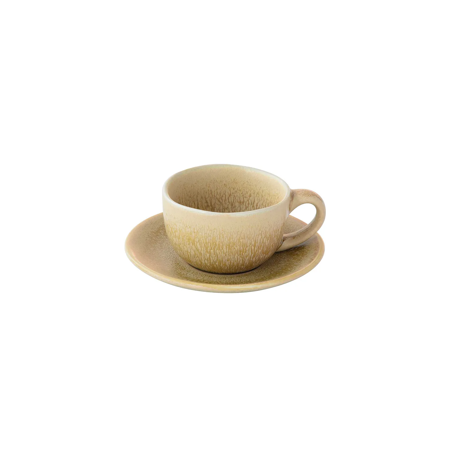 Tazzina caffè con piattino in gres 80 ml TERRA