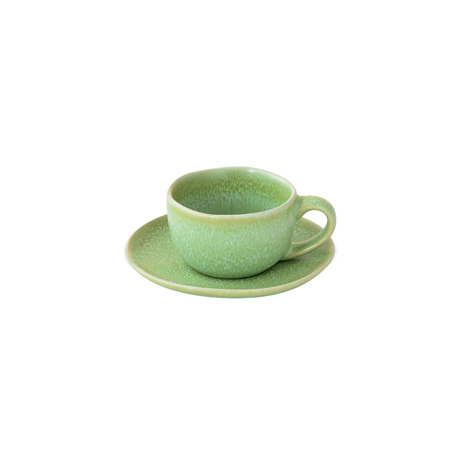 Tazzina caffè con piattino in gres 80 ml TERRA
