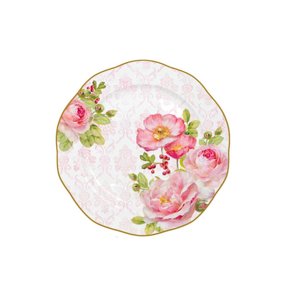 Assiette àdessert Ø 20 cm FLORAL DAMASK