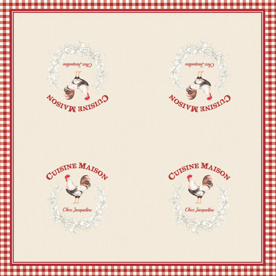 Paquet de 20 serviettes en papier, 33x33 cm CUISINE MAISON