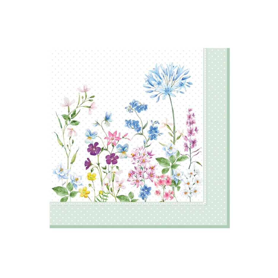 Paquet de 20 serviettes FLORAISON