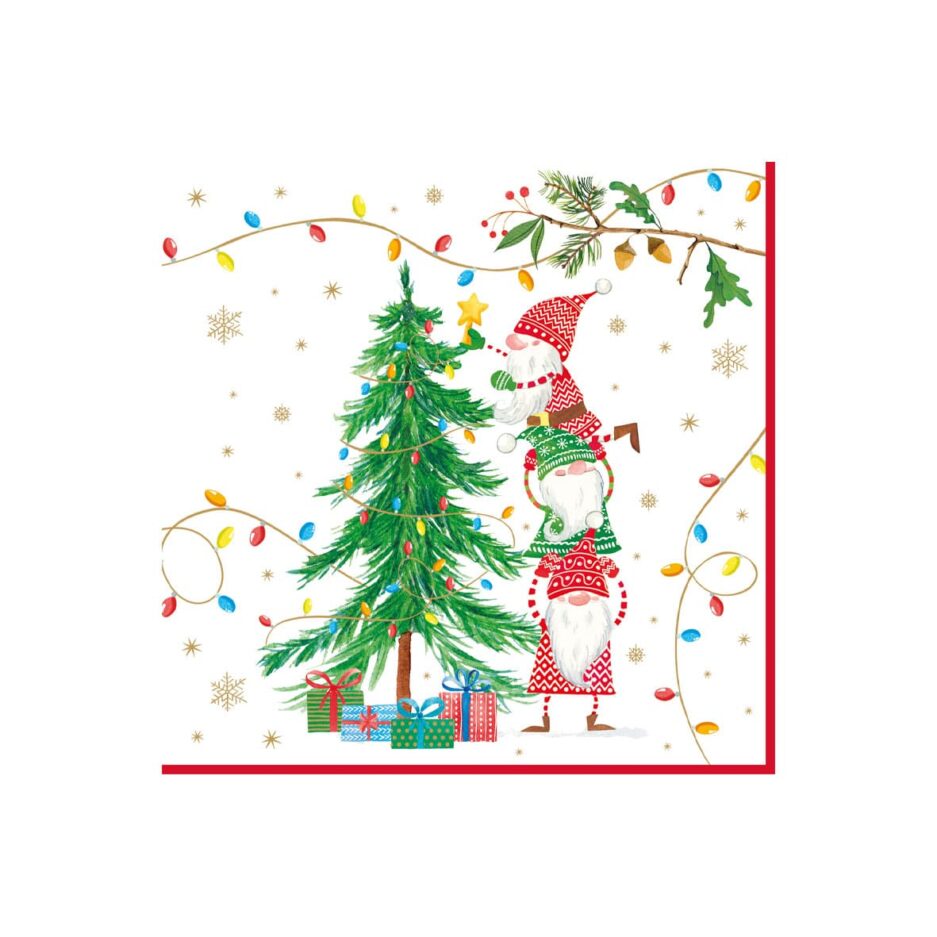 Pack of 20 Fashion paper  33x33 READY FOR CHRISTMAS