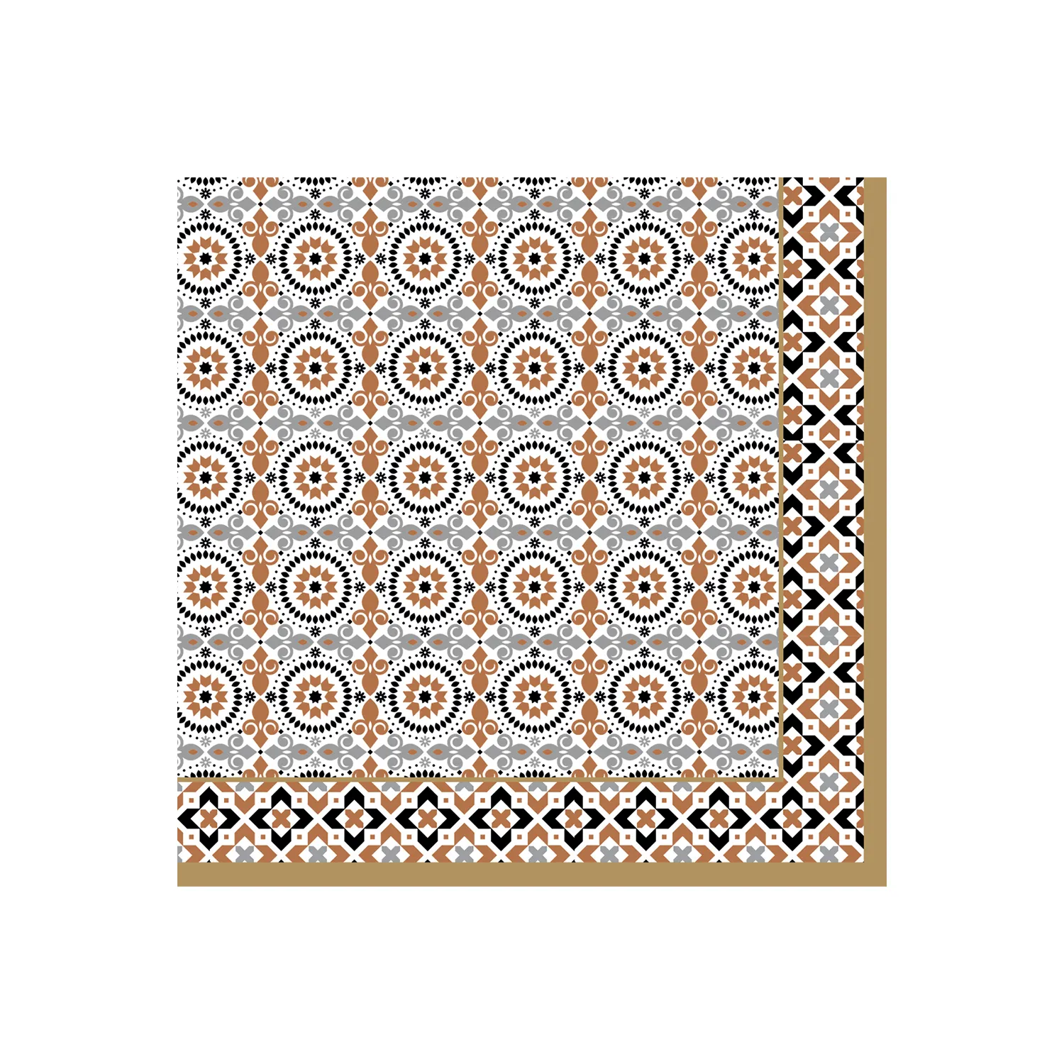 Confezione da 20 tovaglioli in carta 3 veli 33x33 cm GEOETHNIC