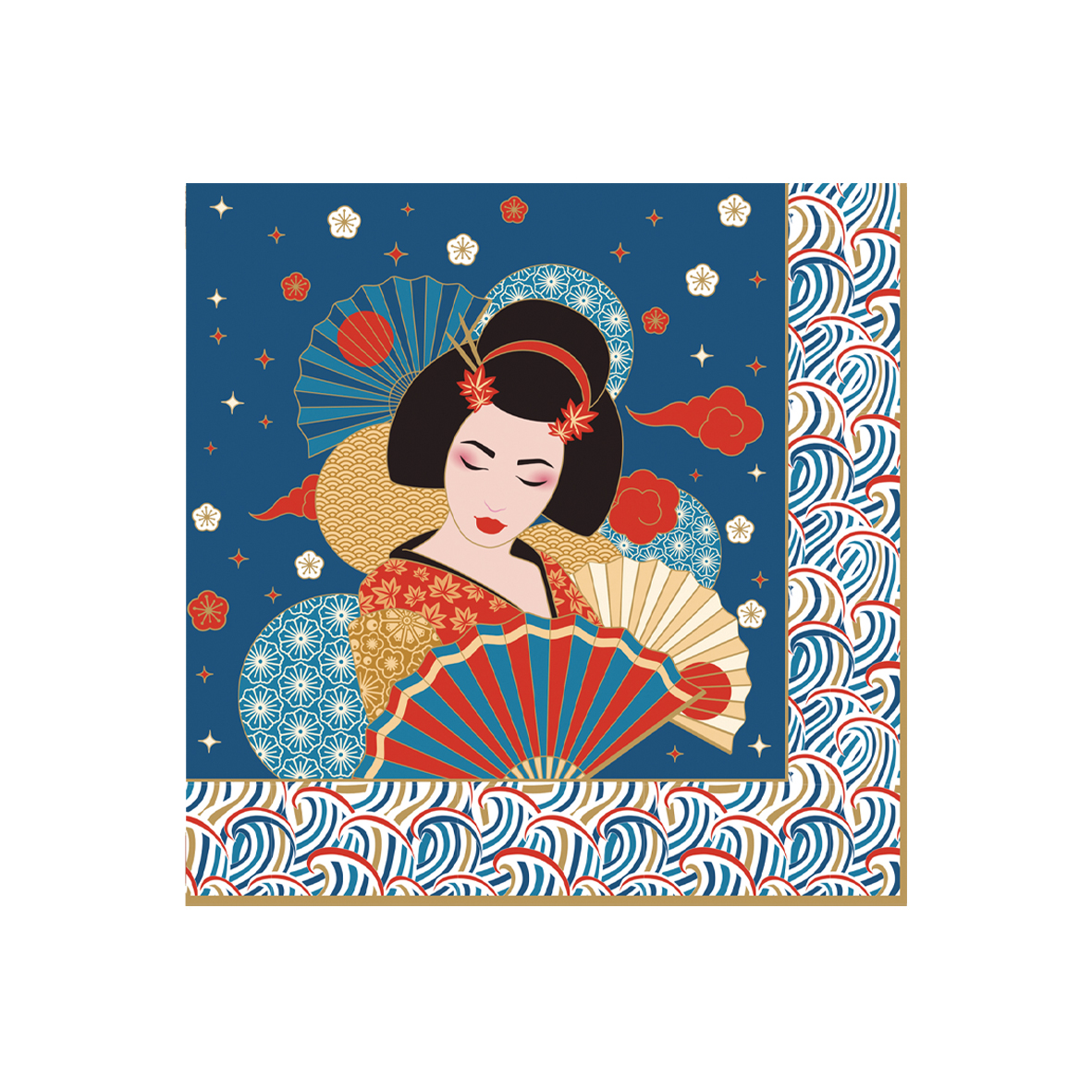 Confezione da 20 tovaglioli carta 3 veli TOKYO