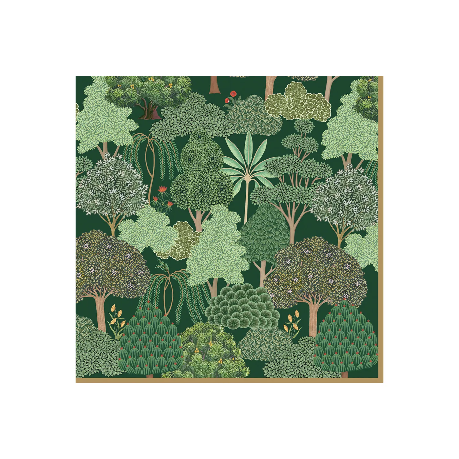 Confezione da 20 tovaglioli carta 3 veli 33 x 33 cm WOODLAND