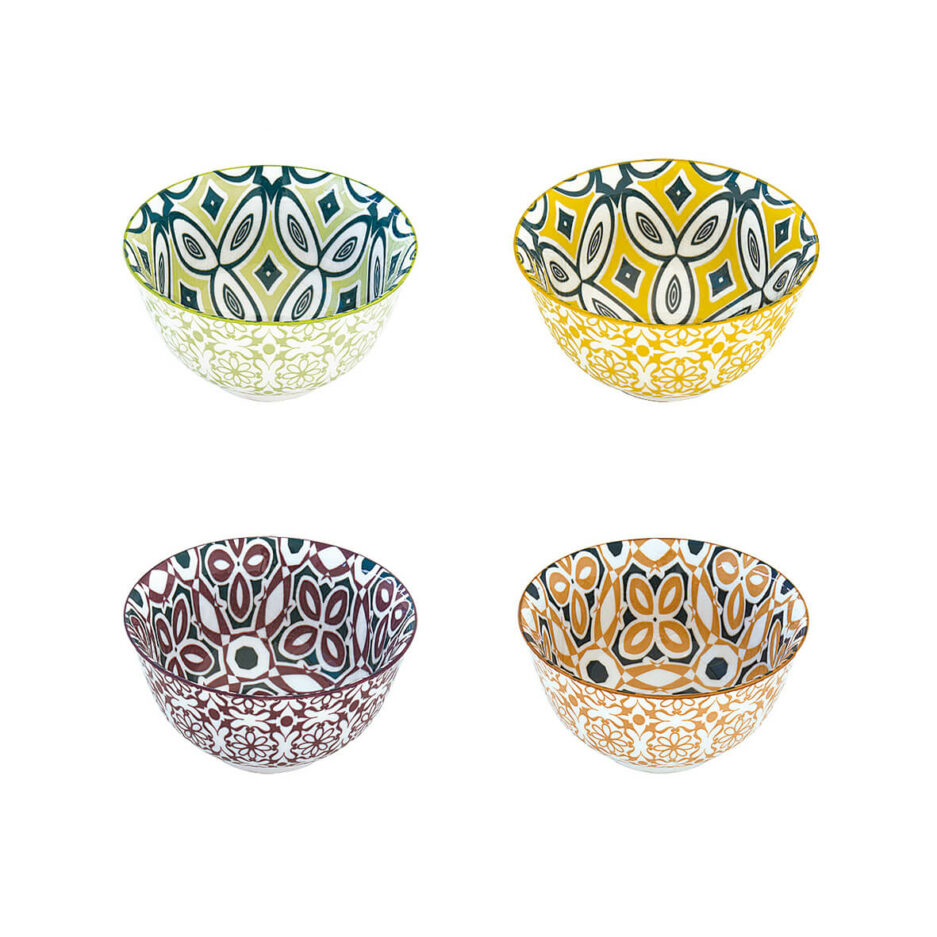 Set 4 bowls Ø 11 cm in stoneware BALI