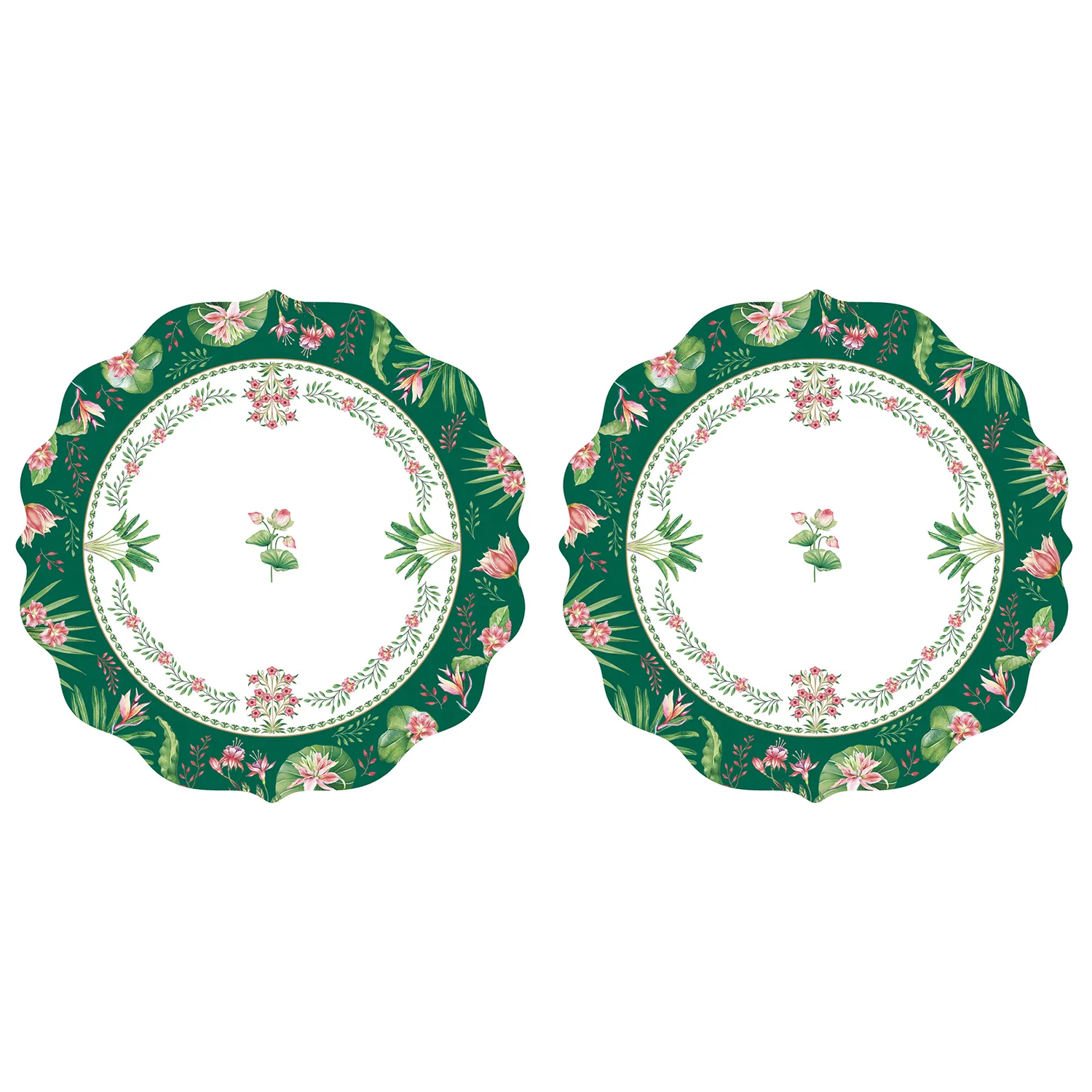 Set of 2 placemats Ø 34,5 cm BOTANIC CHIC