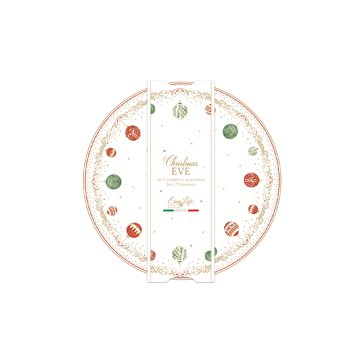 Alternative view of Set of 2 placemats Ø34,5 cm CHRISTMAS EVE