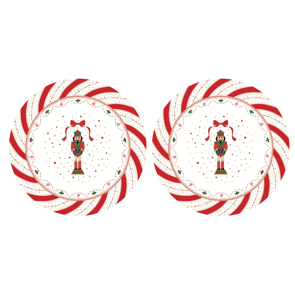 Set 2 tovagliette 34,5 x 34,5 cm NUTCRACKER TWIST