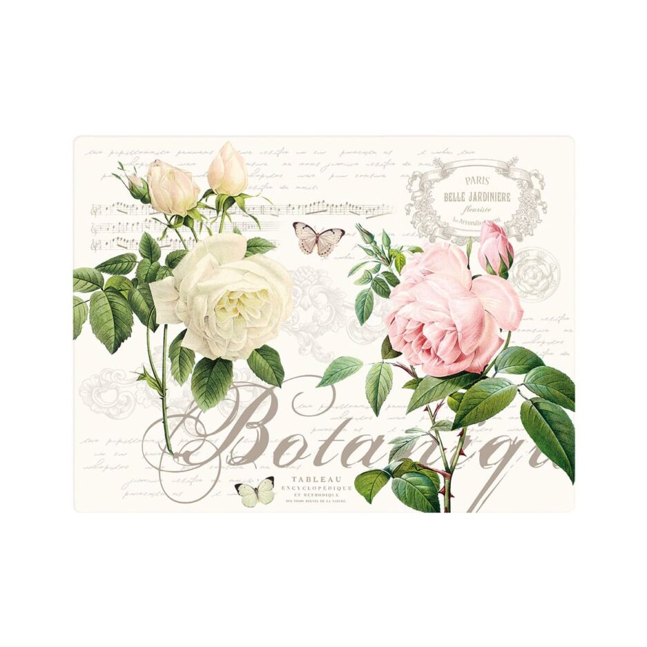 Set of 4 cork backed placemats 40x30 JARDIN BOTANIQUE
