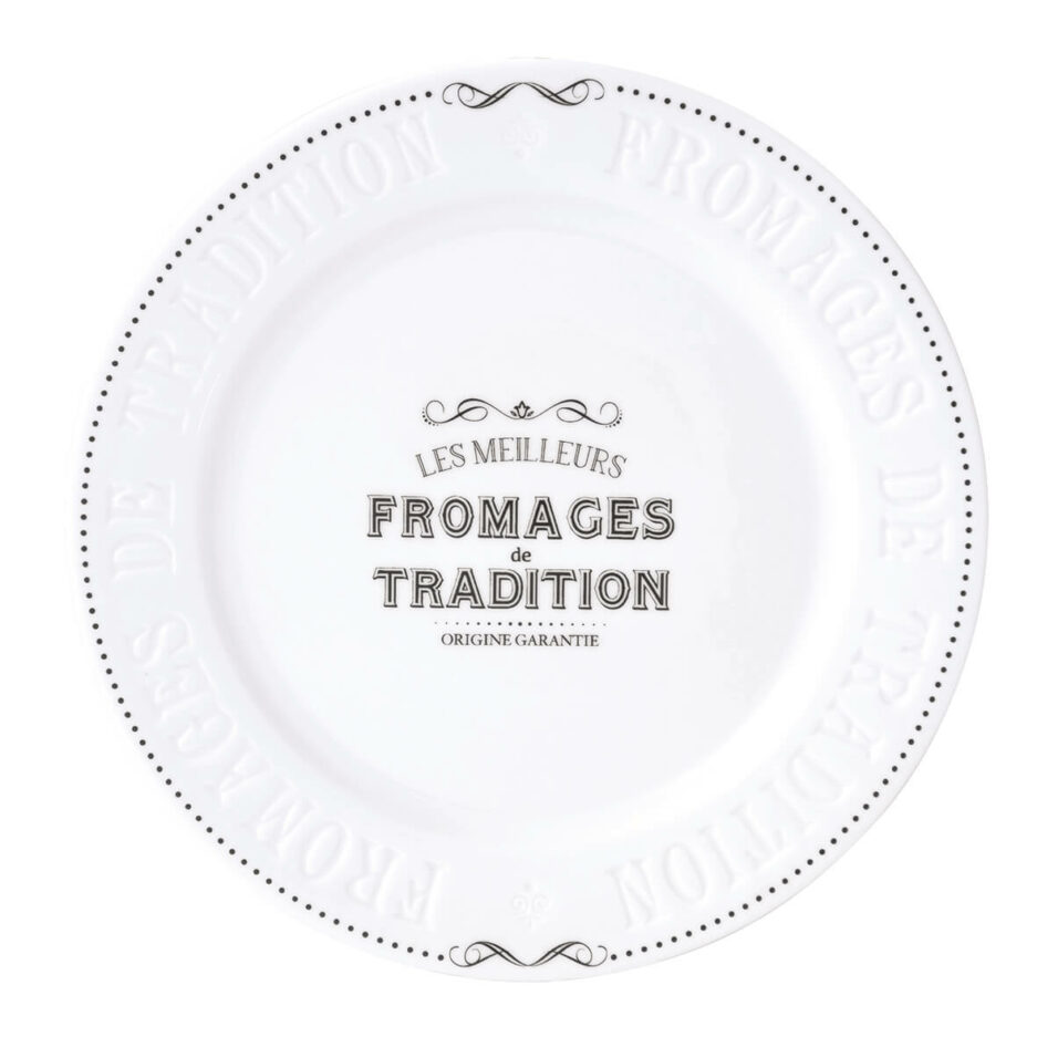 Ensemble de 6 assiettes en porcelaine de Ø 19 cm LES DELICES DES GOURMETS