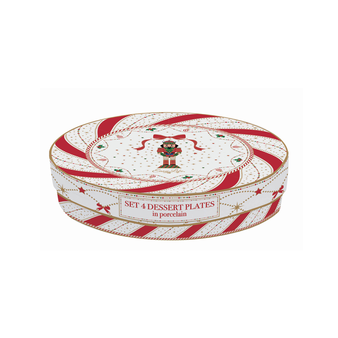 Alternative view of Set de 4 assiettes à dessert en porcelaine Ø 19 cm NUTCRACKER TWIST