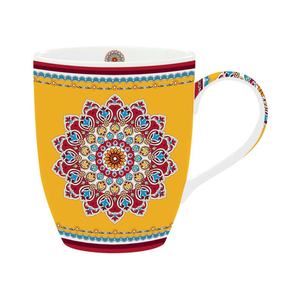 Set 6 Mug da 350 ml. in porcellana YELLOW