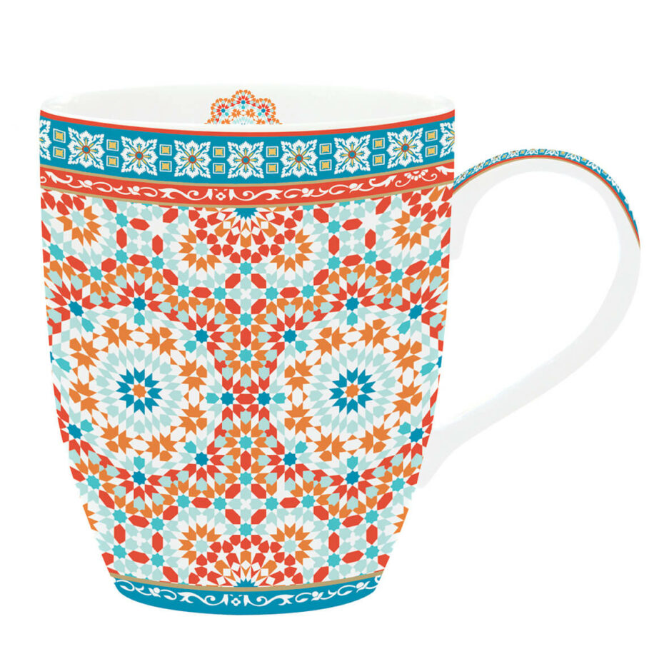 Set 6 Mug da 350 ml. in porcellana GRANADA
