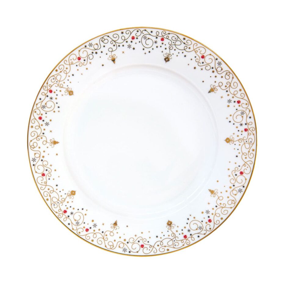 Porcelain dinner plate Ø 26,5 cm. MERRY CHRISTMAS