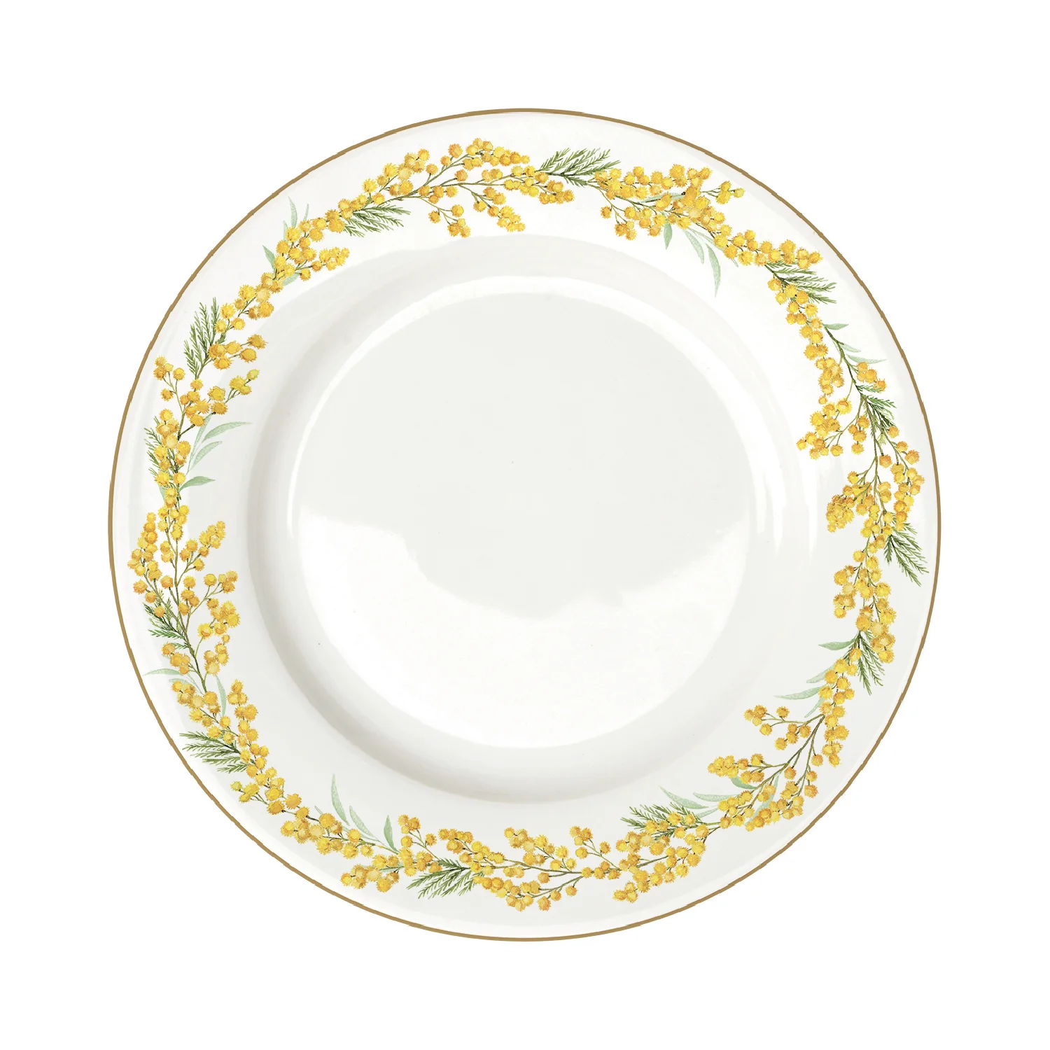 Dinner plate in porcelain Ø 26.5 cm MIMOSA
