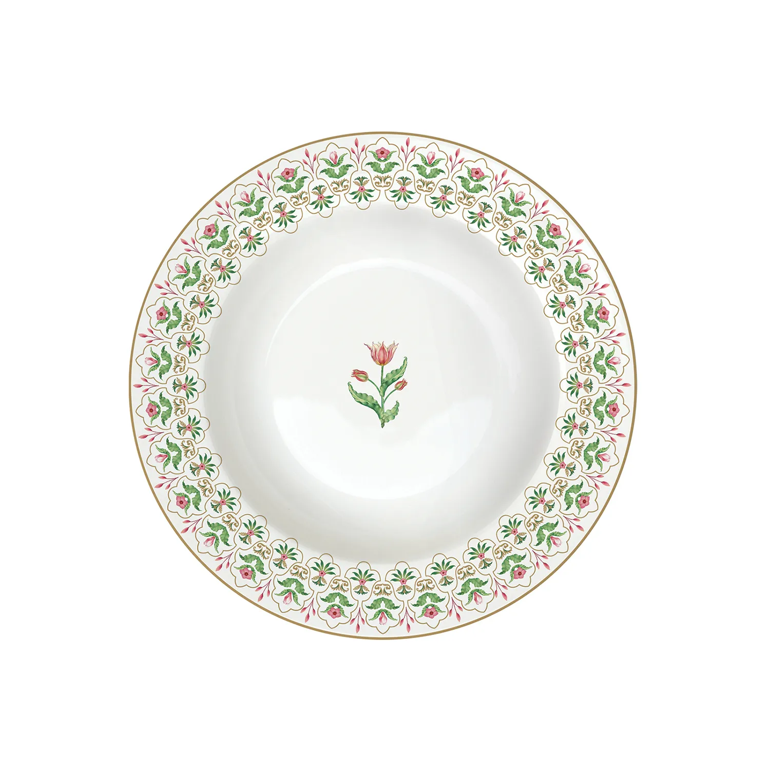 Soup plate in porcelain Ø 21,5 cm BOTANIC CHIC