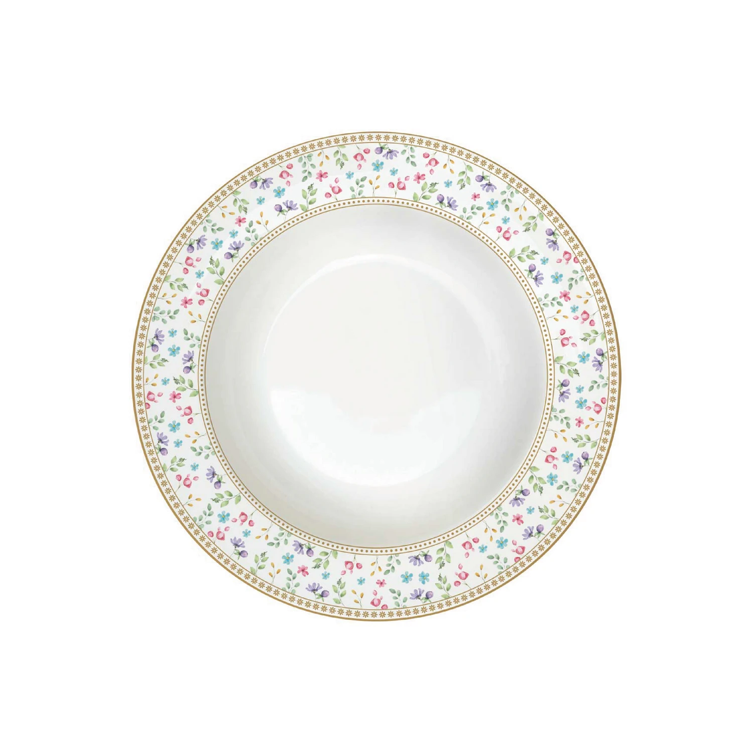 Assiette soup en porcelaine Ø 21,5 cm SPRING BLOOM