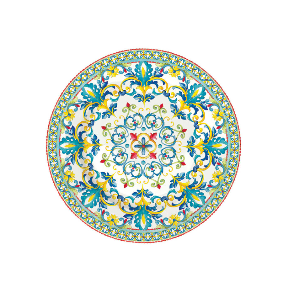 Set 6 Porcelain side plate Ø 19 cm BLUE