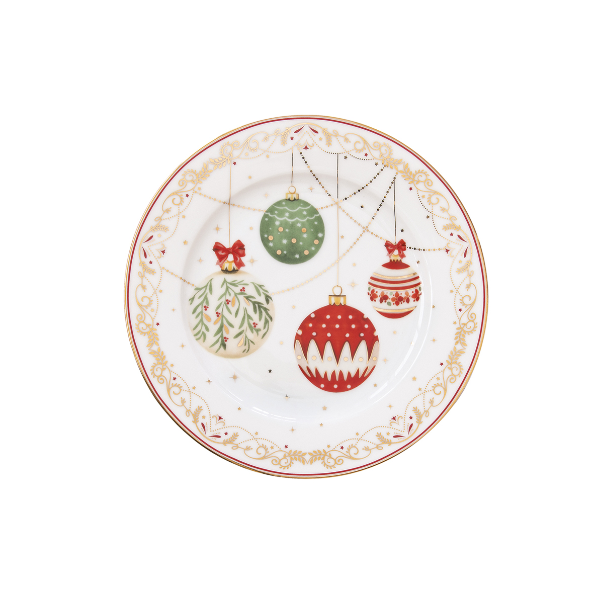 Piatto da dessert in porcellana Ø 19 cm CHRISTMAS EVE