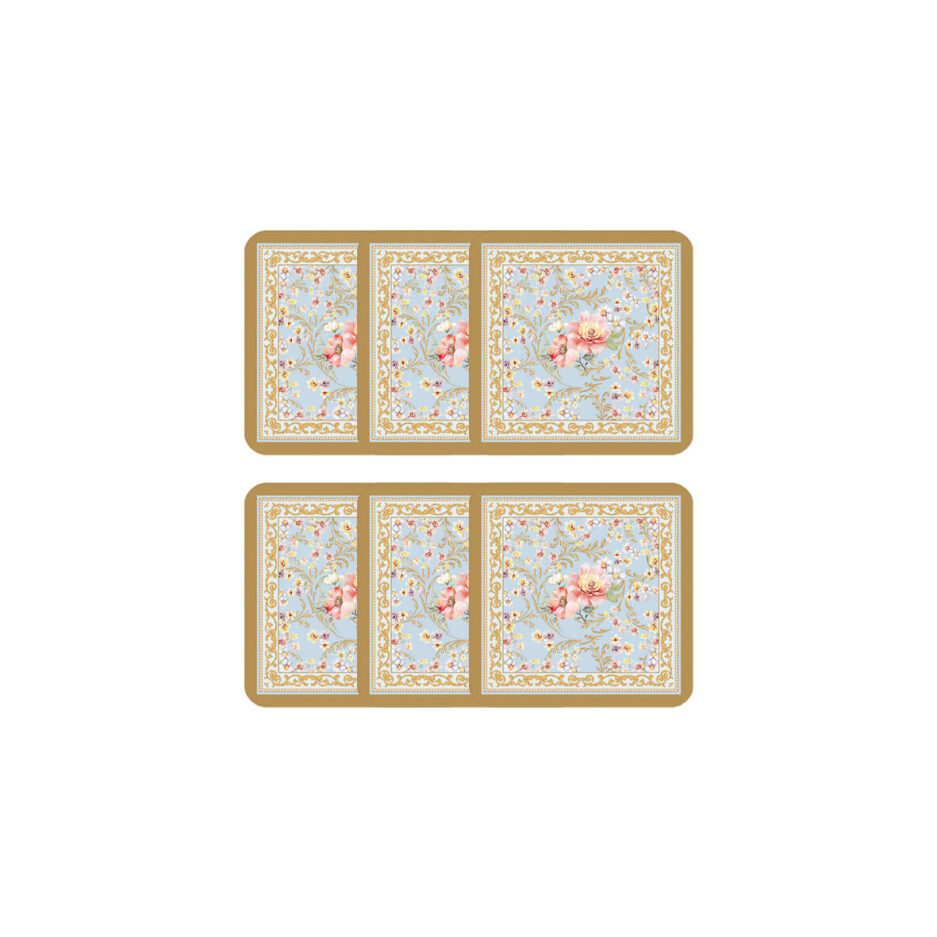 Ensemble de 6 sous-verres Majestic FLOWERS