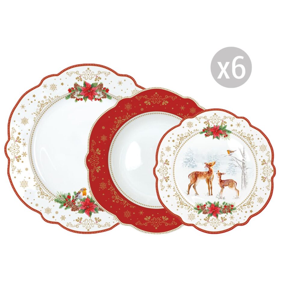 Set 18 plates CHRISTMAS MELODY