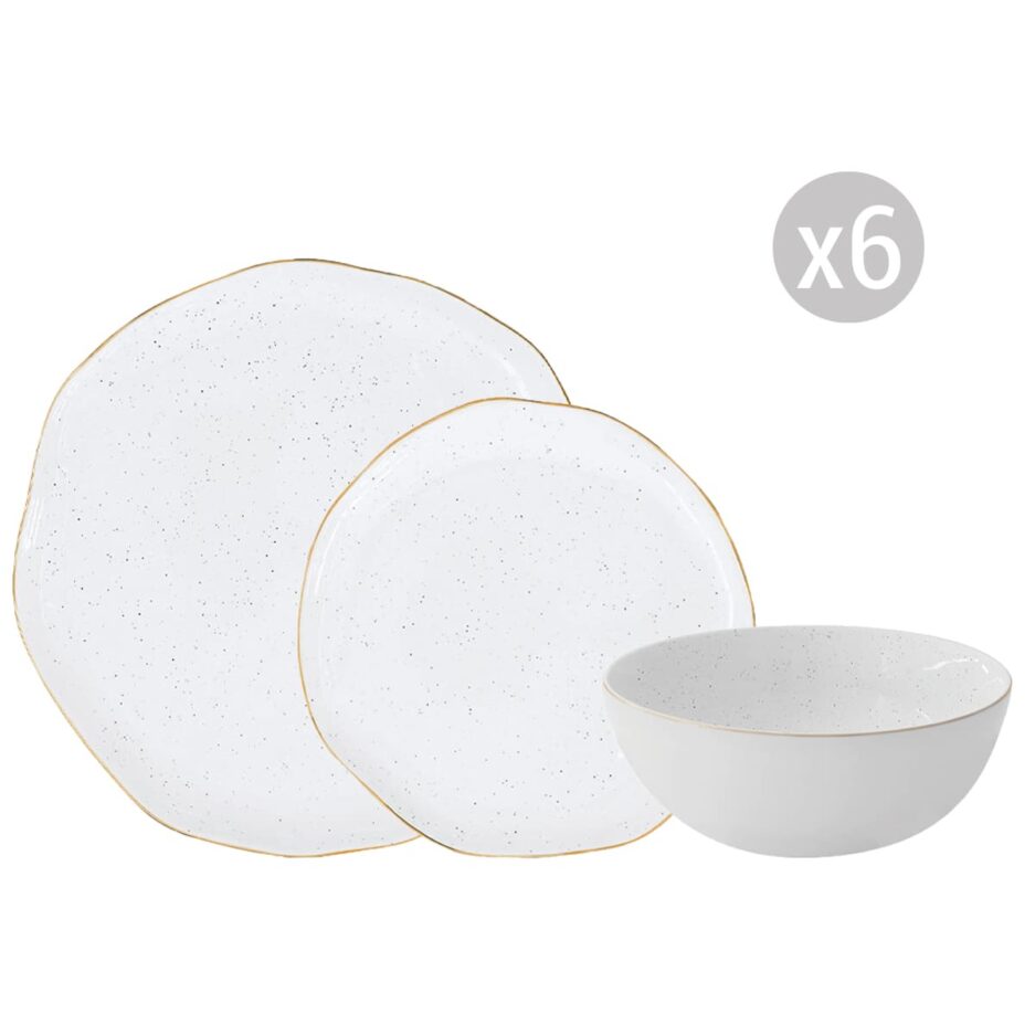 Servizio da tavola 18 pezzi ARTESANAL WHITE