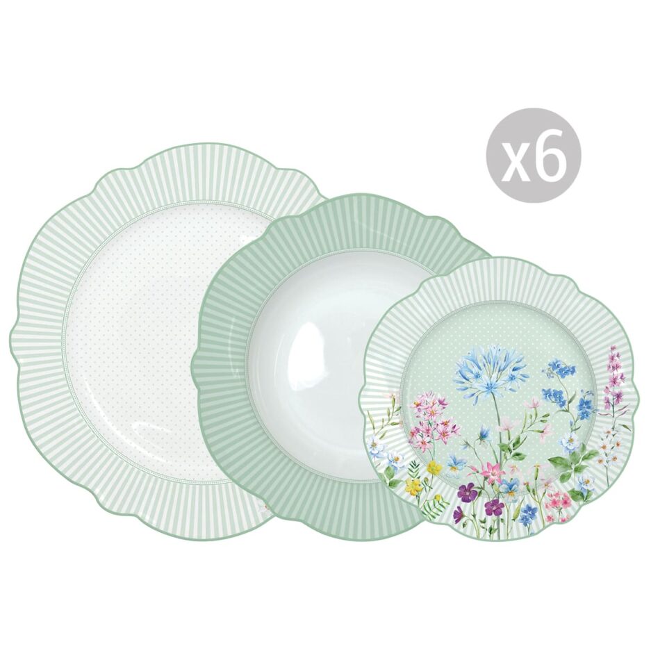 Servizio da tavola 18 pezzi FLORAISON