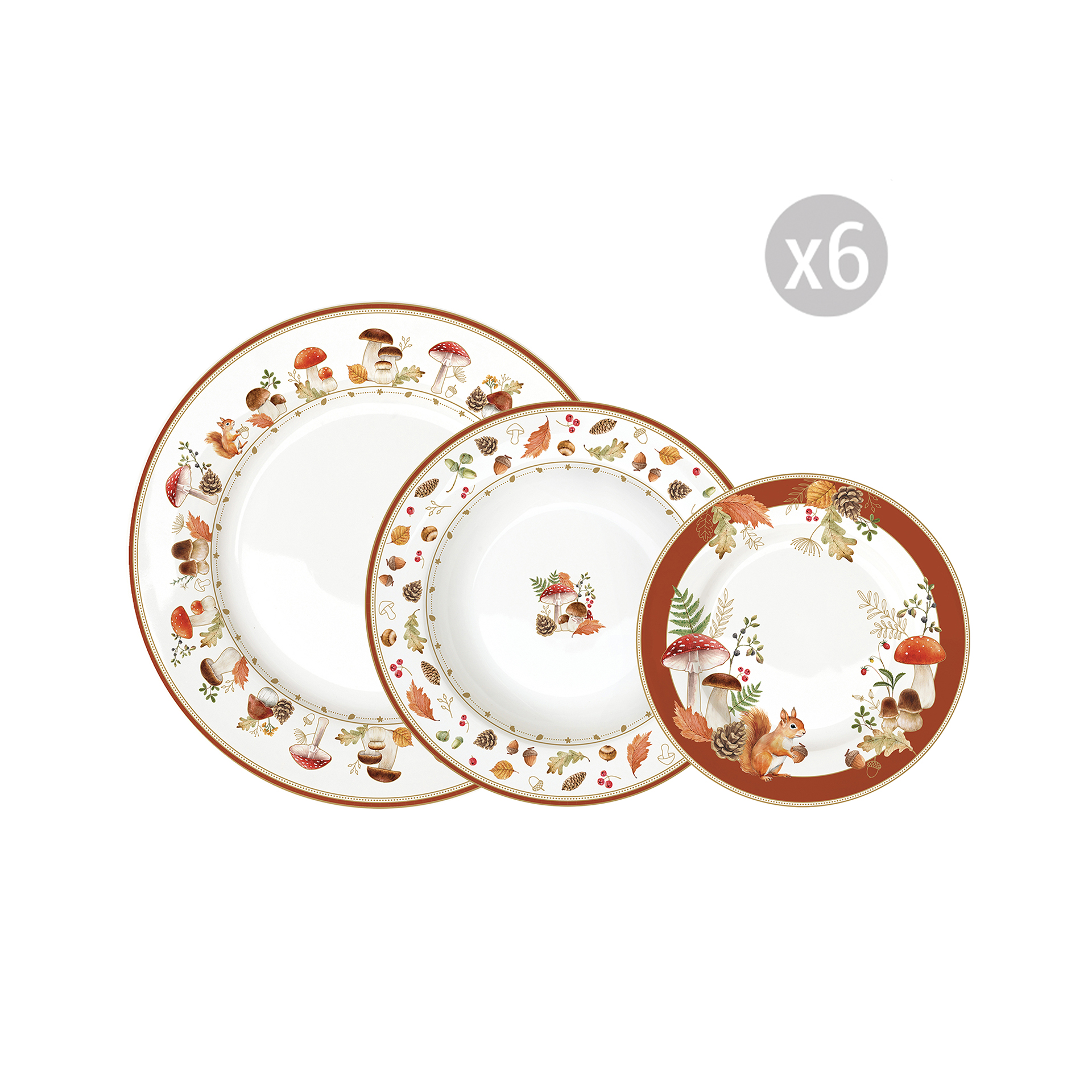 Servizio da tavola 18 pezzi AUTUMN BREEZE