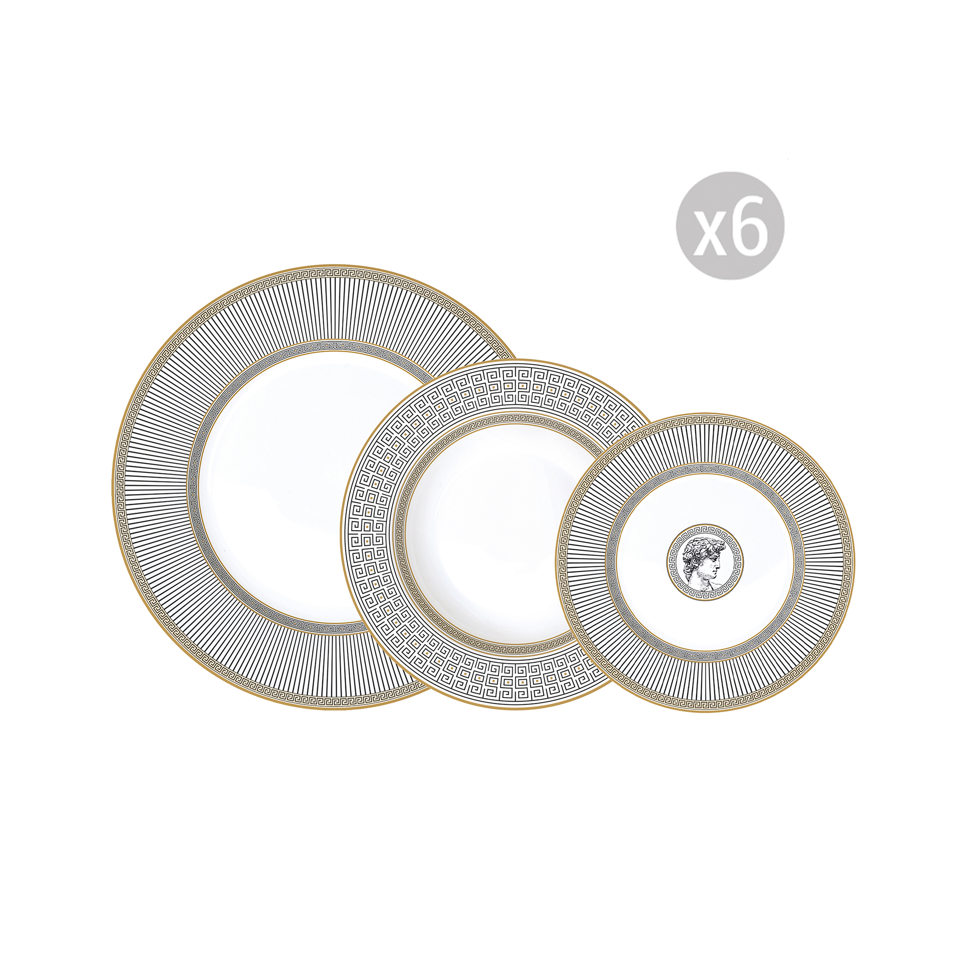 Servizio da tavola 18 pezzi PALLADIUM