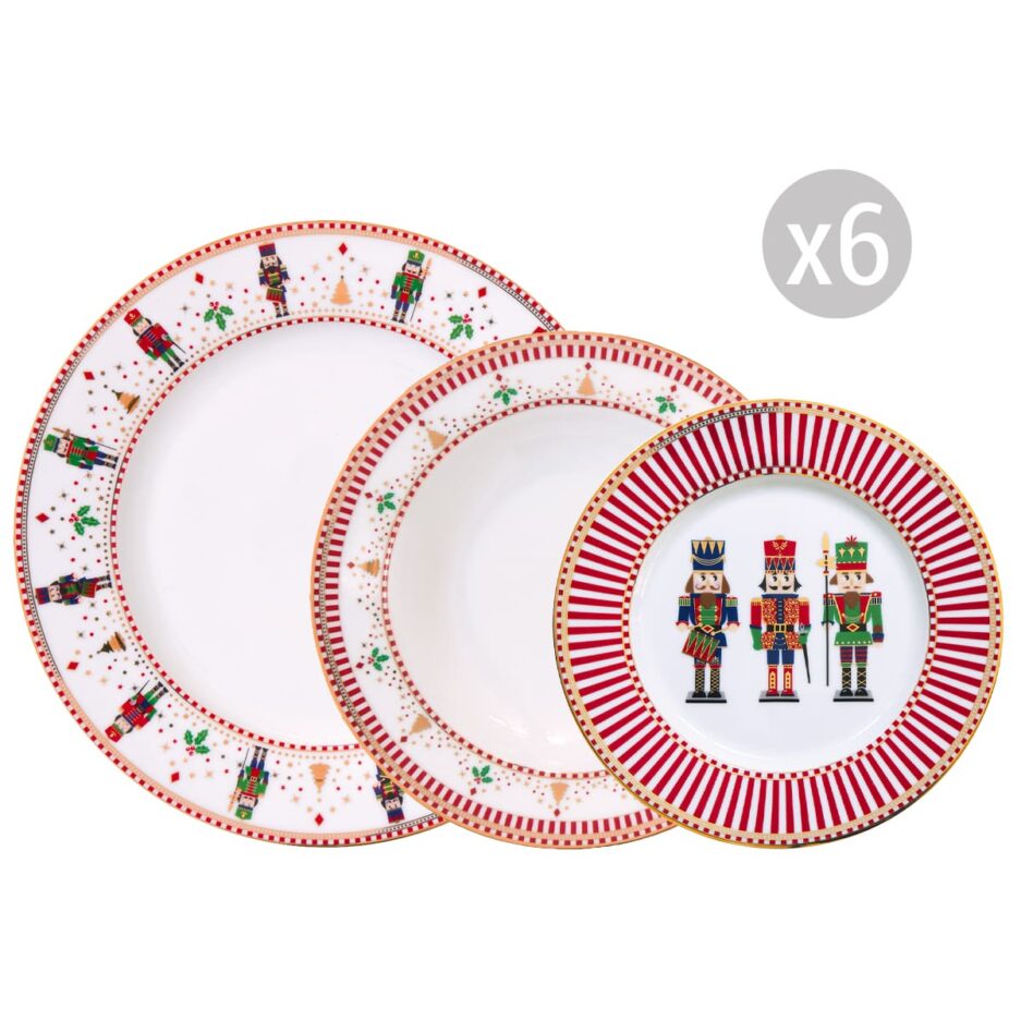 Servizio da tavola 18 pezzi NUTCRACKERS