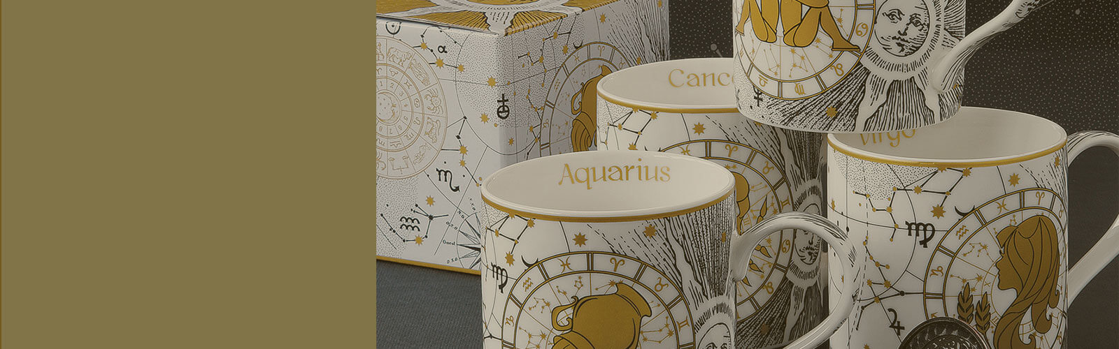 Tazze bomboniera della collezione Zodiac